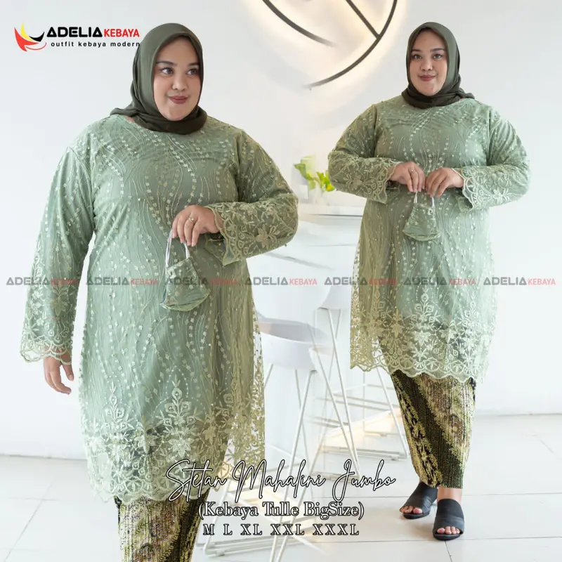 selamat datang di toko aulia kebaya store ( COD ) SET KEBAYA TUNIK MAHALINI JUMBO LD 130 - KEBAYA BIG SIZE TERBARU - OUTFIT PESTA TERBARU KEBAYA YANG COCOK UNTUK ACARA PESTA DAN KONADNGAN Atasan Batik Bawahan Panjang Setelan Wanita Kondangan Wisuda 1
