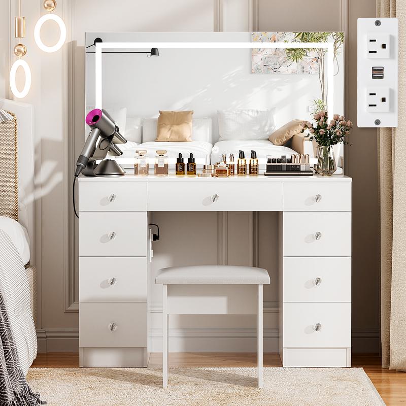 Vowner 46 Vanity With Lighted Mirror - Elegance Redefined