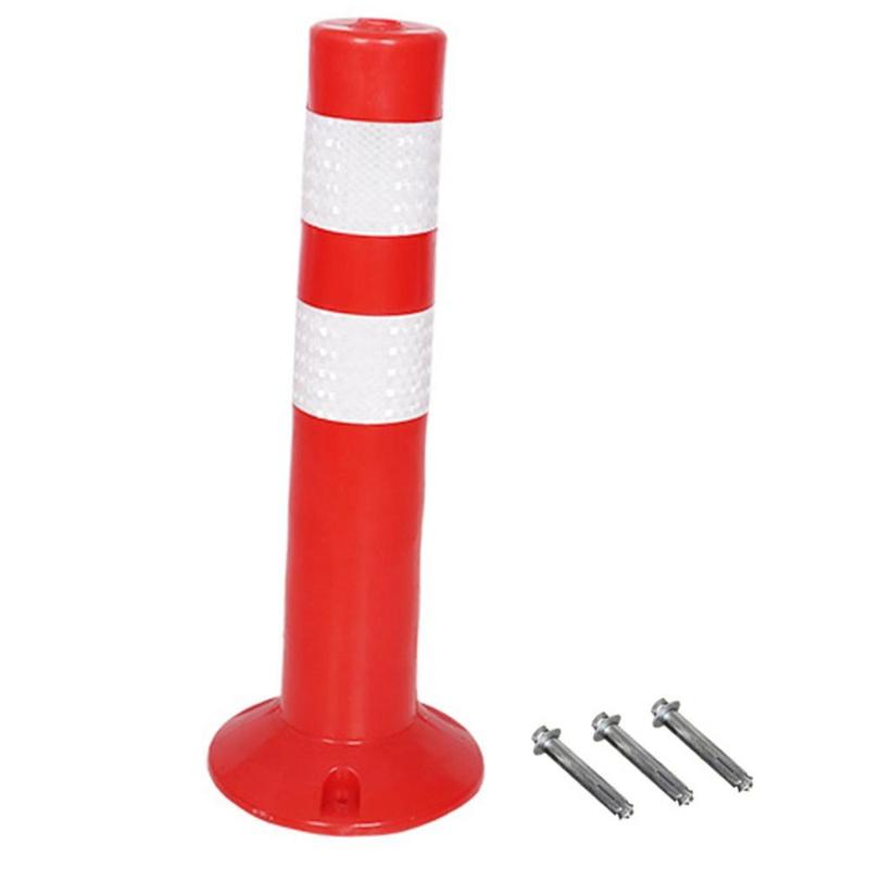 Reflective Pipe Warning Post Parking Barrier Pole Safe Bollard Post for Industrial Storefront Sidewalks Traffic Area Hotels 7