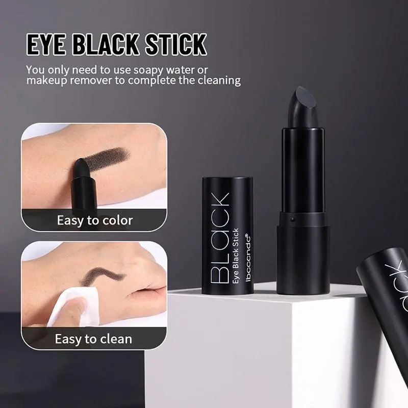 Black Eyes Face Body Paint Stick Cream Makeup Pen Safe Lighweight Halloween Costume Party Sports Waterproof Color Gentle Lightweight Cosmetic