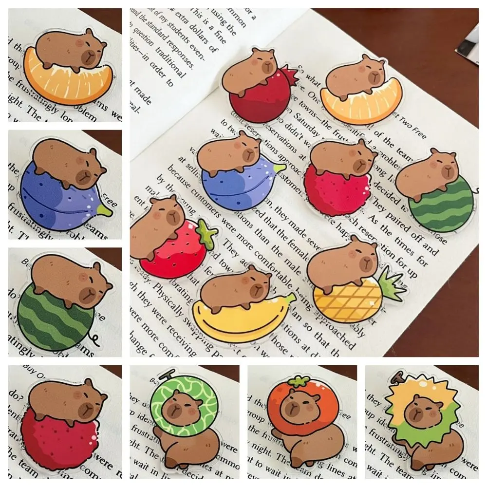 Lovely Breastpin Capybara Pin Cute Creative Fruits Capybara Brooch Kapibara Strawberry Animal Capibara Badge Party