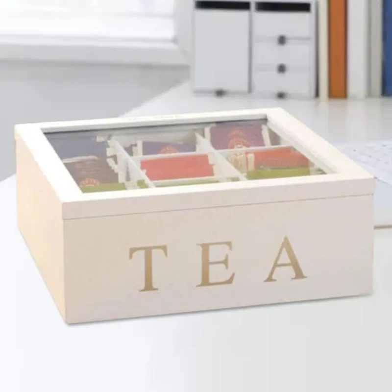 Rectangular Tea Bag Holder Organizer Kitchen Organiser Woode - TikTok ...