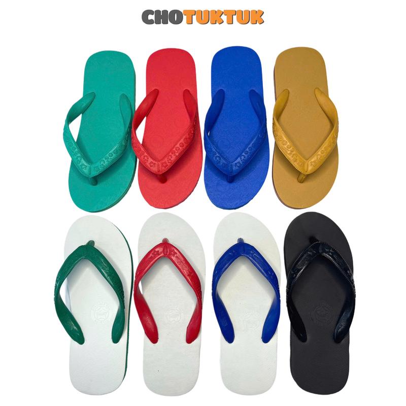 Dép tông truyền thống Thái Lan đế bằng cao su hiệu Chang thai và Zenstar DéP