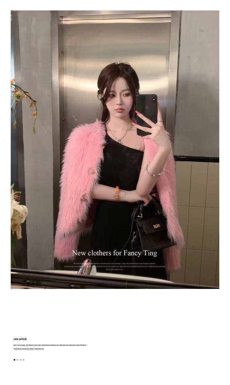 Product Introduction of Áo Khoác Len Cardigan Dệt Kim, Len Như Lông Chồn, Dành Cho Nữ, Phong Cách Hàn Quốc, Bộ Sưu Tập Mùa Xuân, Hàng Mới Về 2024, Ngắn, Hàng Châu Âu, Mềm Mại Và Nếp Women Top Trắng 11