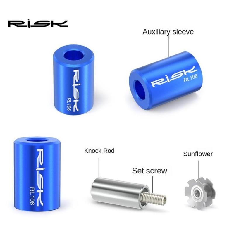 Product Introduction of New RISK Bike Headset Installer Tool Steel Disassembly Bike Star Nut Tool Bicycle Sunflower Installation Tool for MTB Road Bike 27