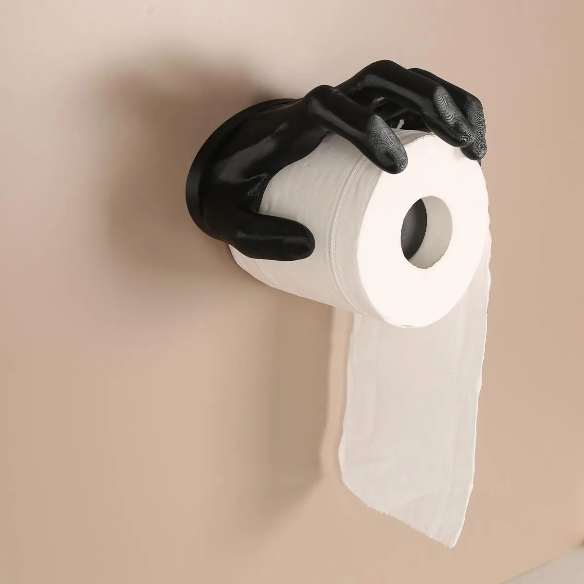 3D Printing Hand Shaped Design Decorative Ornament Supplies, 1 Count Toilet Paper Holder, Desktop Placement, Bedroom, Office Ornament Creativity