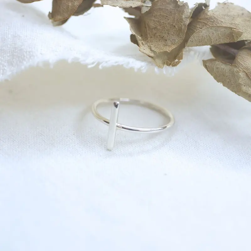 CINCIN PERAK ONE BAR HORIZONTAL 925 STERLING SILVER AA 1865 0