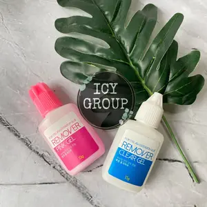 Gel Remover Glue for eyelash extensions extension made in korea 15ml remover pink gel