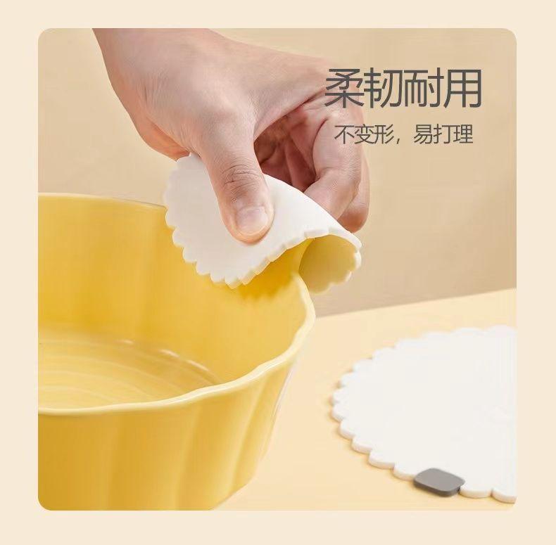 Product Introduction of Tuantuan Sheep Household Tea Cup Mat Placemat Bowl Mat Thickened Anti-scald High Temperature Resistant Food-grade Silicone Heat Insulation Mat Bowl Mat 14
