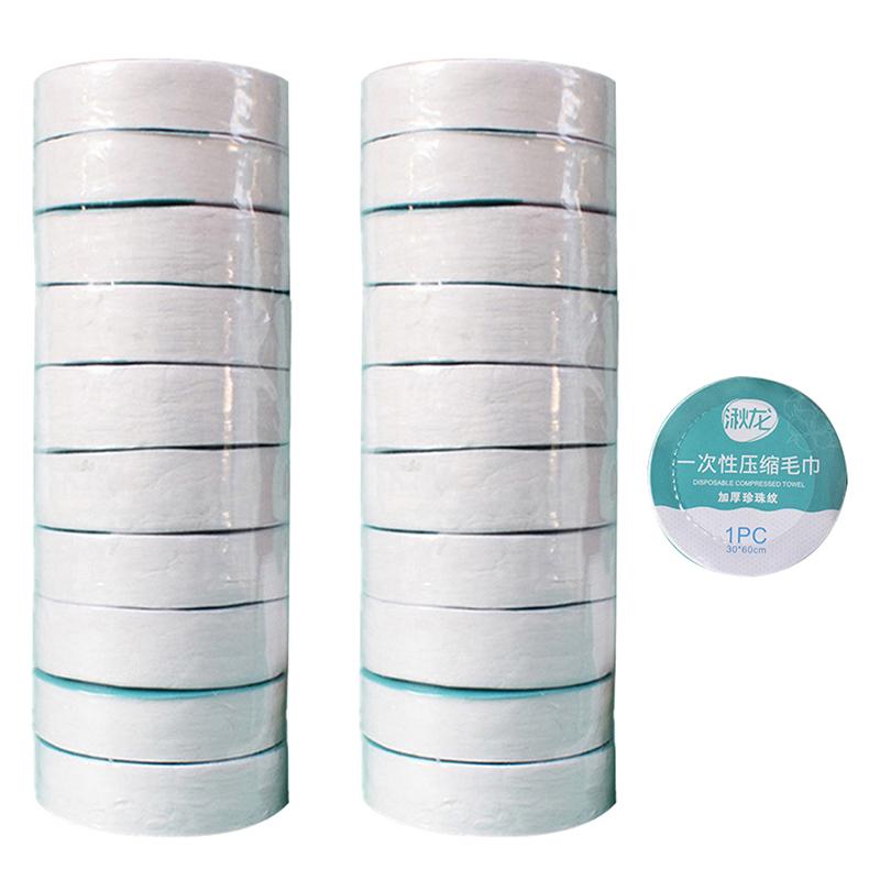 Khăn Nén, Bộ 10 Chiếc, Khăn Nhanh Khô Du Lịch, Khăn Vải Dùng Một Lần Thích Hợp Cho Du Lịch Khách Sạn, Có Thể Giặt Được, Khăn Ăn, Khăn Lau, Sử Dụng Ngoài Trời 2