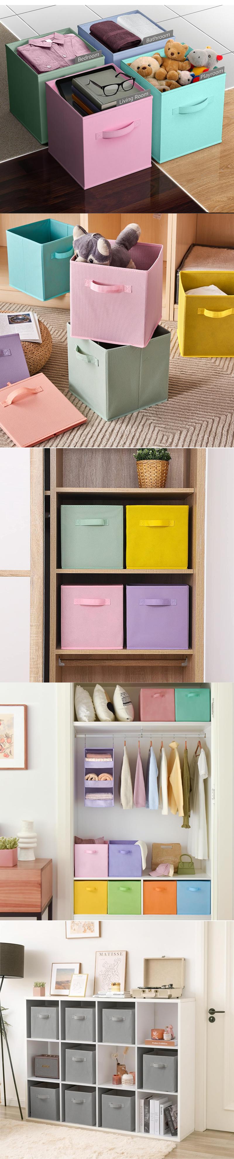 Product Introduction of Fabric Storage Cubes Drawer For Closet And Toys Storage Home Supplies Clothing Underwear Storage box 2