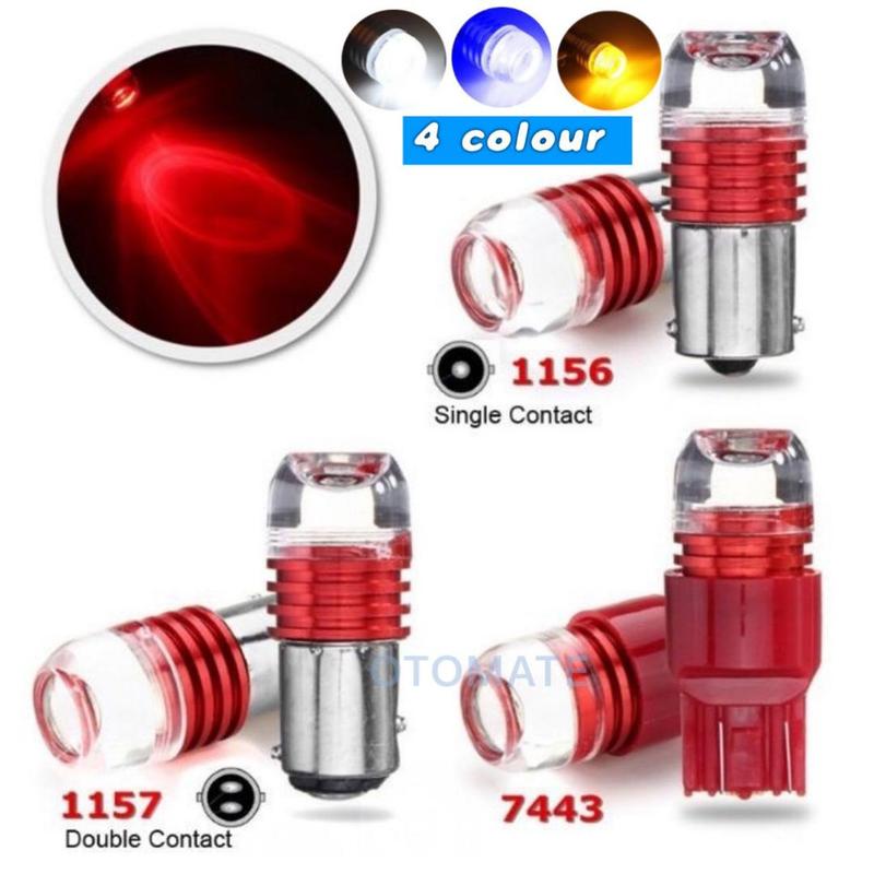 Philips 1156LL LED Strobe Brake Light Bulb - Red, Blinking/Flashing Stop Lamp, 1-Year Warranty