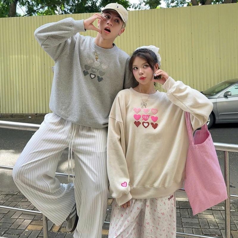 AB HOUSE - Áo sweater form rộng HEART nam nữ