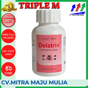 DELATRIN 100ml - Obat Anti Kutu Caplak Lalat dan tungau untuk Hewan Sapi Kambing Domba