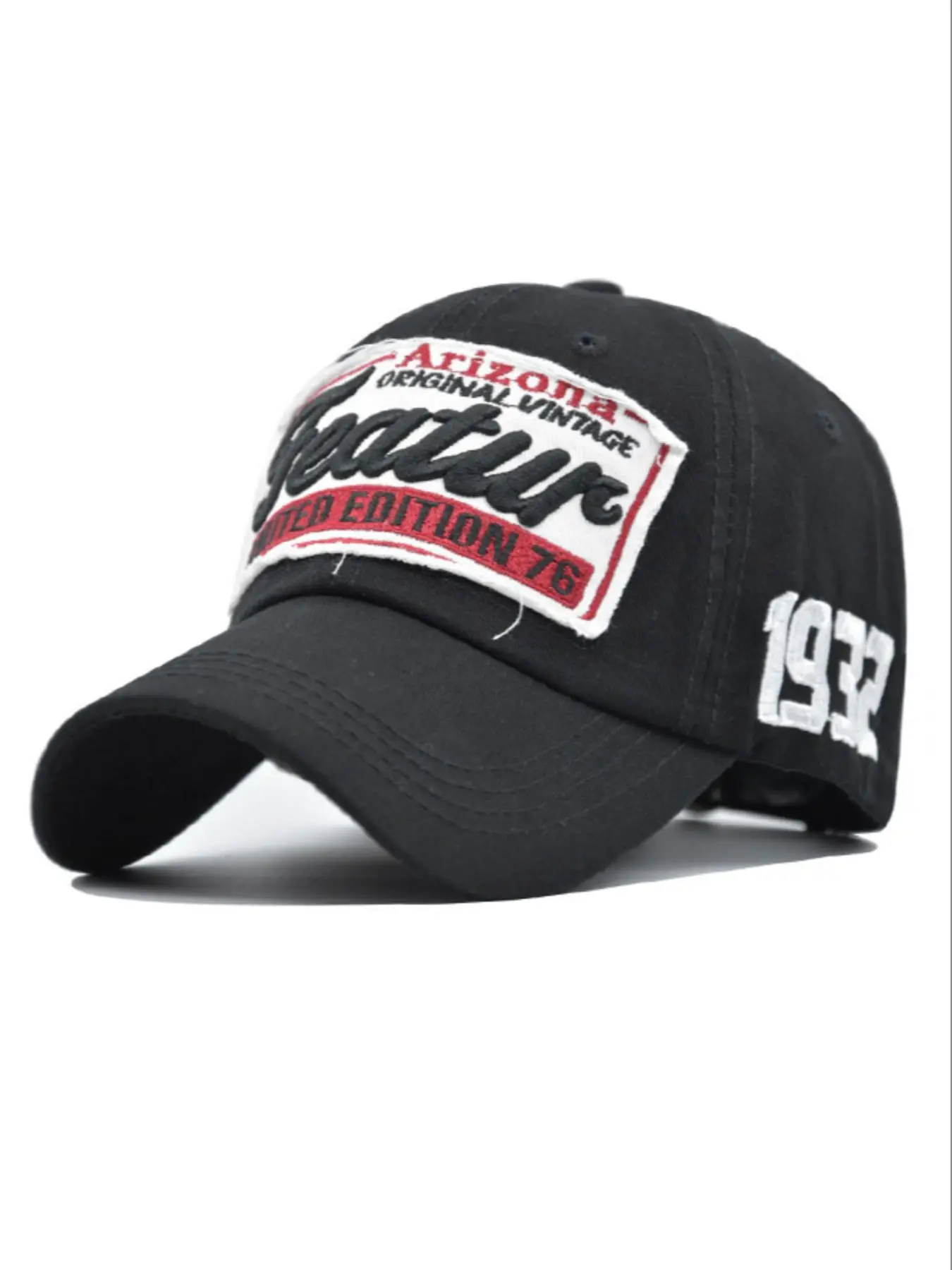 Trendy All-match Letter Patched Design Baseball Cap, Men's Hats, Casual Sporty Baseball Cap for Men & Women, Couples Gifts, Outdoor Sun Protection Cap for Daily Wear