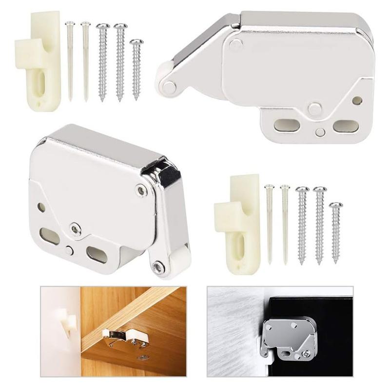 2PCS Latch Automatic Spring Lock For Cabinet Spring Bounce Door ...
