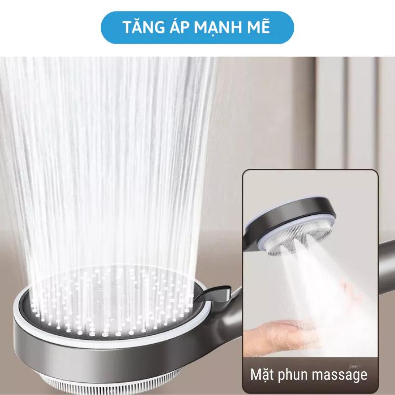 Product Introduction of Vòi sen tăng áp nóng lạnh Lumita VS9 - Bàn chải silicon - 2 mặt phun - 6 cấp độ nước bidet 3