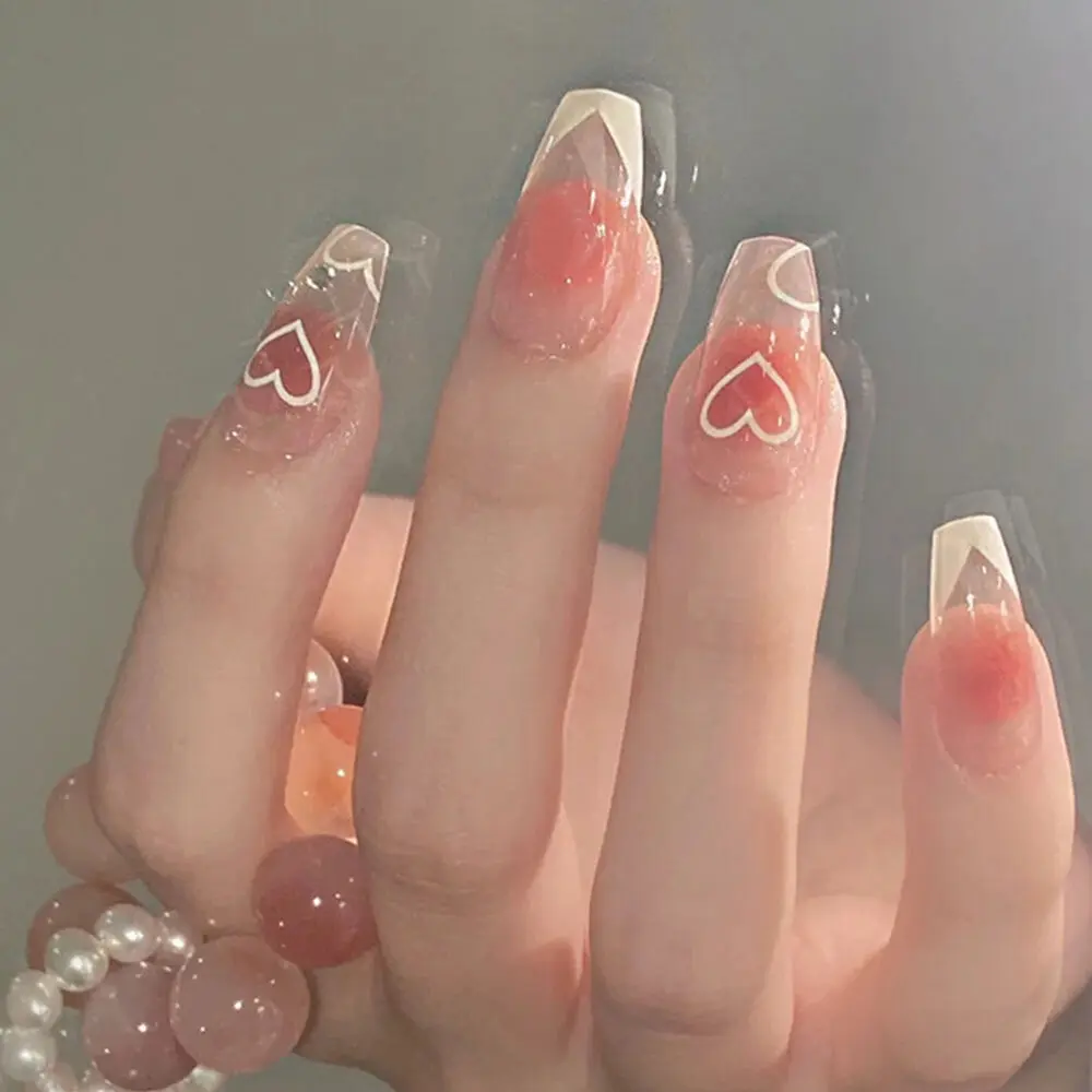 [Ready Stock]Simple Solid Color Fake Nail 24 Pieces of Nail Pieces Fake Nail Art Finished Beauty Care R411