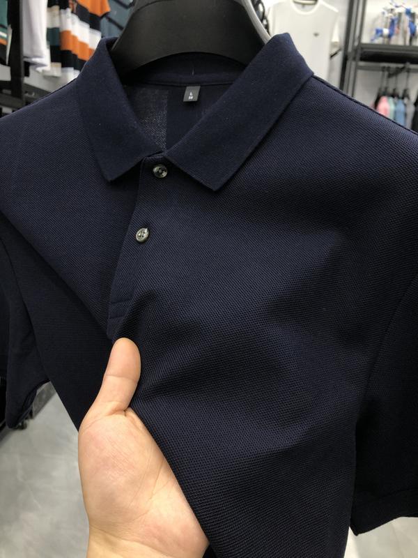Product Introduction of Boxy cropped polo shirts plaid summer high-end men's polo shirt short sleeve cotton polo collar casual high-grade shirt top men's T-shirt Tropical Human 8