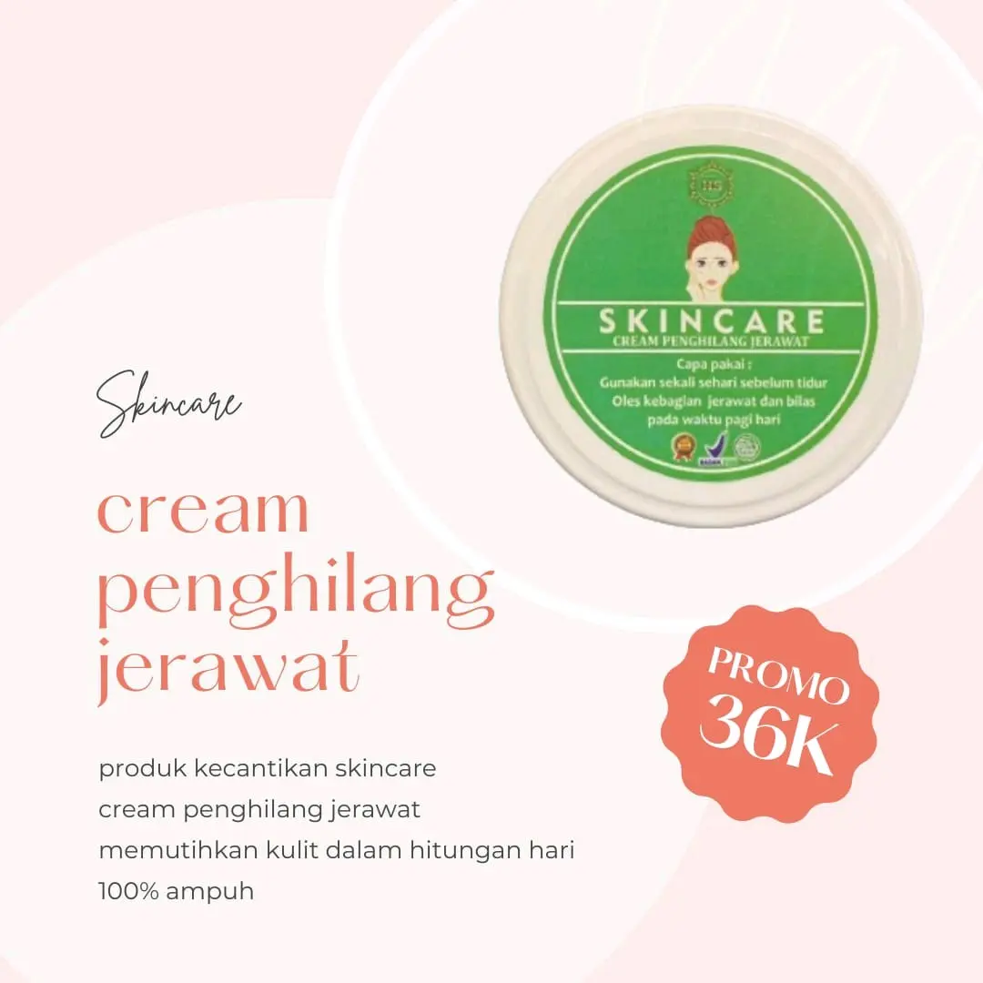 READY SKINCARE CREAM PENGHILANG JERAWAT, MEMUTIHKAN DALAM HITUNGAN HARI