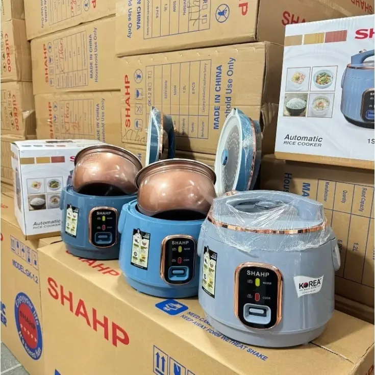 SHAHP Nồi Cơm Điện Mini Dành Cho Gia Đình Dung Tích 1L 1.2L 1.8L Tặng Vỉ Hấp Giao Màu Ngẫu Nhiên Công Suất 400W Tiết Kiệm Điện Năng Chất Liệu Hợp Kim Nhôm Chống Dính Cao Cấp - Cooker 4