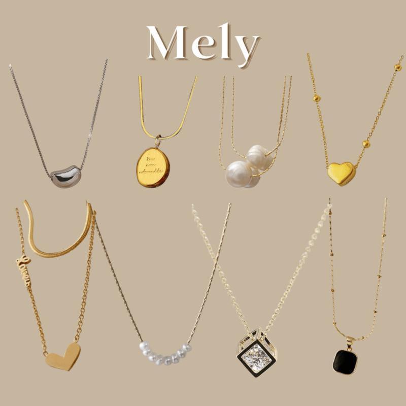 Vòng cổ dây chuyền sợi mảnh TITAN KHÔNG ĐEN GỈ Trang Sức phong cách hàn quốc xinh xắn dành cho nữ - Mely B66 Women Chain
