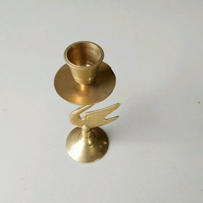 Tempat Lilin Luningan Model Angsa / Candle Holder 3