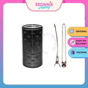 Seonnie Malang Roll Rambut Jumbo Viral 12cm + Jepit Jepitan Kekinian Gratis 10.5cm x 12cm Motif Random Original Cash on Delivery Packing