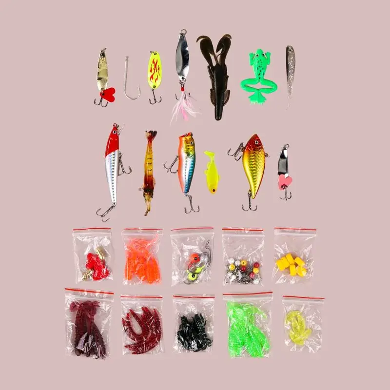 Minnow umpan Casting Set Lengkap Umpan Pancing Ikan Set Fishing 101PCS 45PCS 171PCS 140PCS 109PCS 171PCS - LIXADA Forrecci umpan ikan mujair metal jig soft frog bufo 5