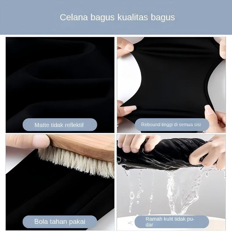 Sports Legging Polos Tebal  Leging  Wanita Pinggang High Waist Legging Panjang Kebugaran Yoga Lari Dengan Saku Comfortable  Stretchy sports bottoms 998 Outdoor 1