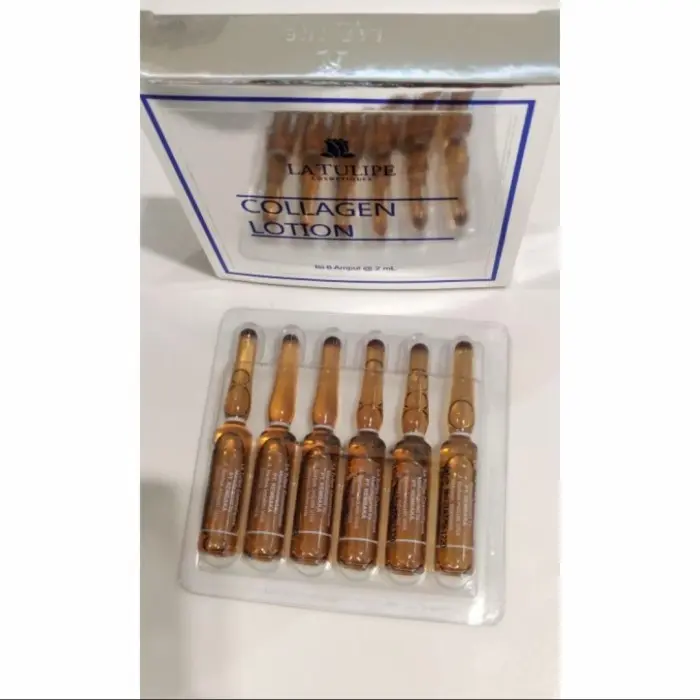 LATULIPE COLLAGEN LOTION ISI 6 AMPUL Anti Aging Ampoules Florasis Brightening Anti Acne Serum Original 1