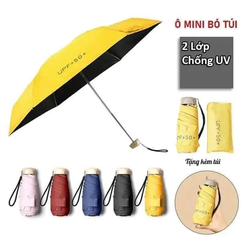 Ô Mini Bỏ Túi Gấp Gọn - Dù Mini Bỏ Túi Gấp Gọn Thông Minh Siêu Tiện Lợi