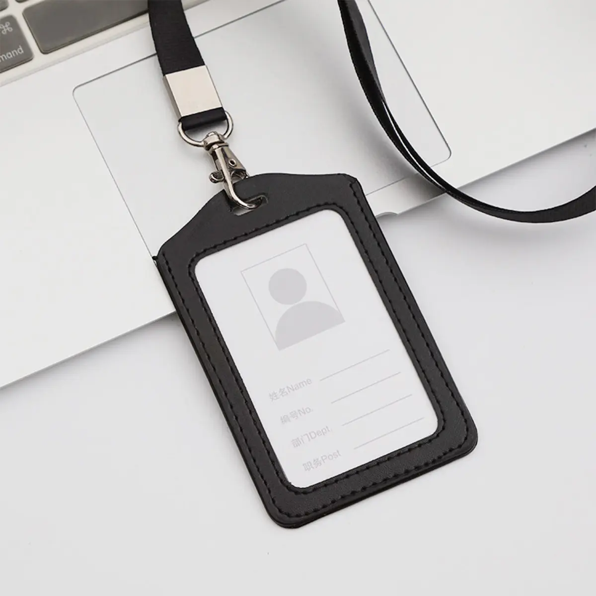 Card Holder ， Lanyard PU ID Card, Credit Card, Bank Card Holder, Student Bus Card Holder, Lanyard, Male Visiting Door ID Card Holder