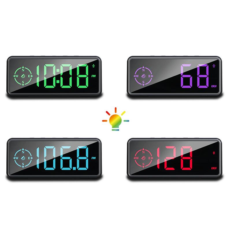 Product Introduction of Car Digital Speed Head Up Display Universal Speedometer HUD  Compass Speed Measurement Indicator For Truck Vehicles USB Power 30