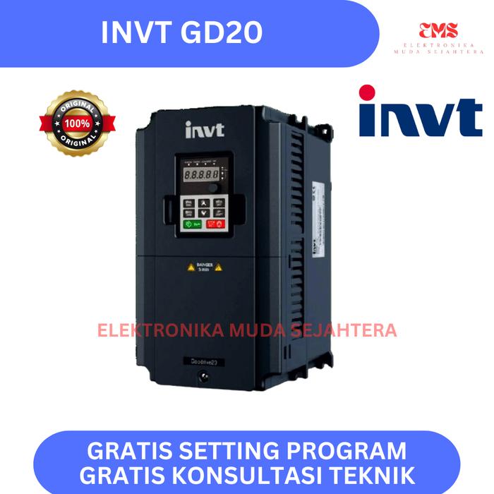 Jual INVERTER INVT GD20-015G-4 / 15KW / 20HP / 380V / 3 PHASE / VFD ...