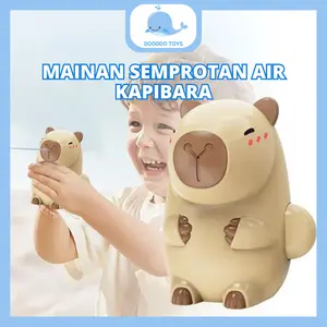 Doodoo Toys WG - Mainan Semprotan Air Capybara, Mainan Tembakan Air Water Gun Tipe Tekan Hewan Kartun, Mode Jarak Jauh untuk anak laki laki perempuan umur 3 tahun maenan tembakan air murah habibi