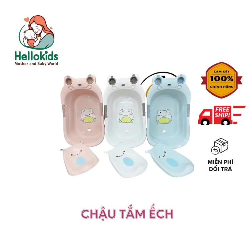 Chậu Tắm Ếch Hokiro cho bé ( Màu Ngẫu Nhiên)