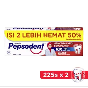 pepsodent pasta gigi isi 2x225gr