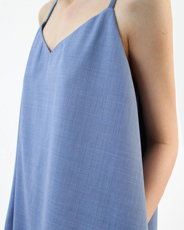 Đầm hai dây KHÂU BY CQ xẻ tà Minette 7