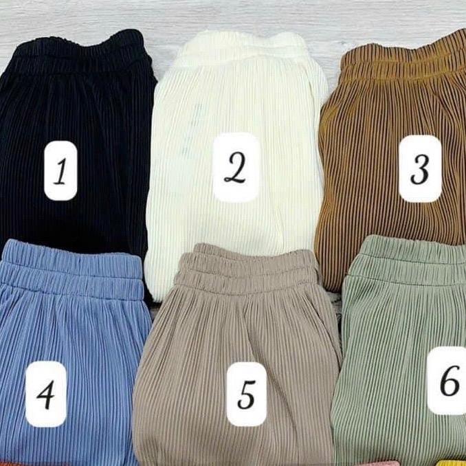 Quần thun tăm ống rộng cạp chun cao cấp quần nhung tăm siêu mát lạnh Pants Nữ Women Ong Đen