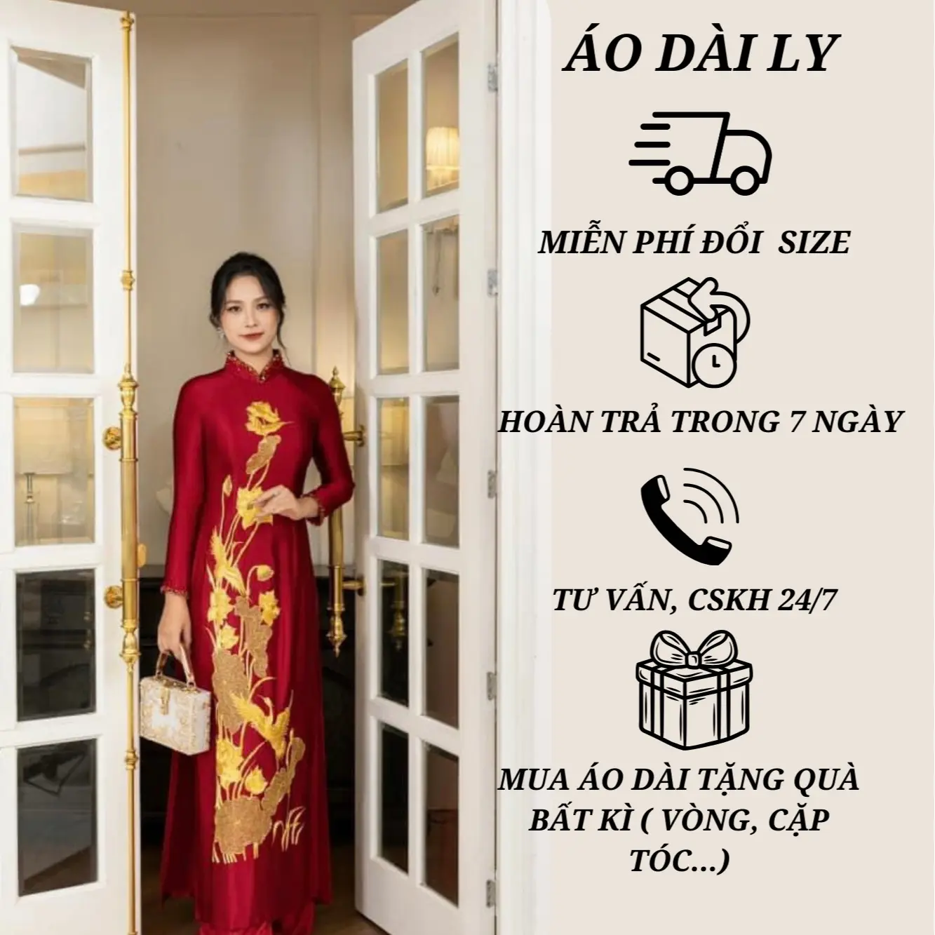 Áo Mẹ Sui Cao Cấp Thêu Hoa Màu Đỏ Đô Chất Lụa Tô Châu Mặc Ăn Hỏi, Đám Cưới Nữ