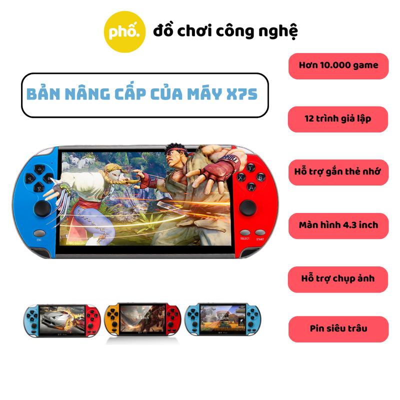 Máy Chơi Cầm Tay X7 - Tặng Kèm Sạc Pin Và Tai Nghe - Chơi Game