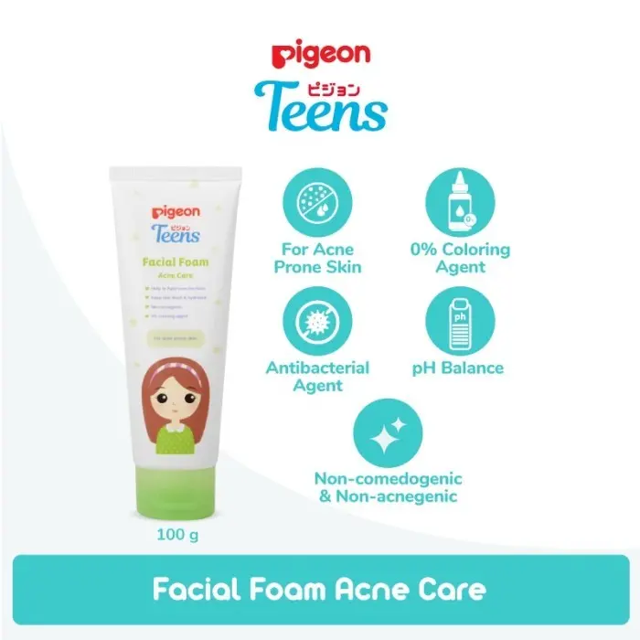 Pigeon Teens Facial Wash Acne Ranger Gel / Toner / Moisturizer Sunscreen SPF35/PA+++ Perawatan Jerawat Aca Baby Essential spf 50 mencerahkan 6