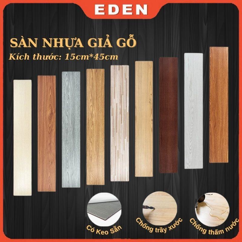 1 HỘP 60 Miếng 20 60 Miếng dán sàn giả gỗ sang trọng có sẵn keo dán kích thước 45x15cm