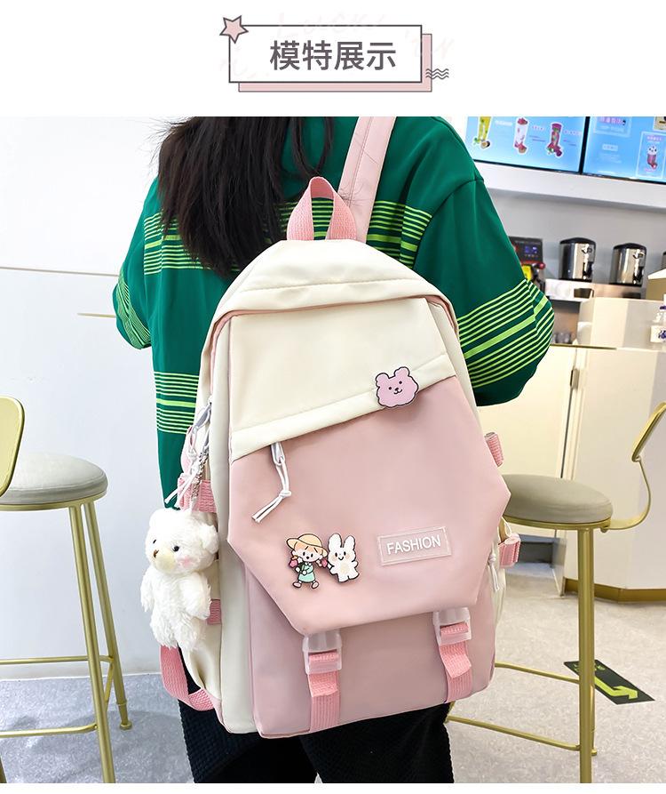 Product Introduction of Ba Lô Unisex, Phong Cách Nhật Bản, Dành Cho Học Sinh, Cặp Sách, Phong Cách Preppy, Túi Đi Chơi Ba Lô Phong Cách Dụng Cụ, Năm 2024 9