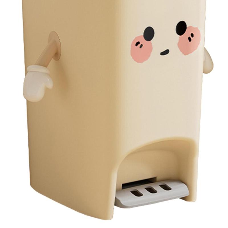 Product Introduction of Kitchen Step Trash Can Kitchen Waste Basket for Bedroom Toilet Garage 1