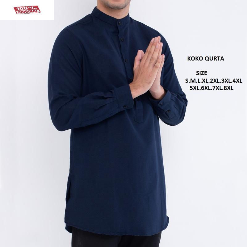 Product Introduction of Baju Koko Pakistan Modis Kurta Pria Gamis Katun lengan panjang termurah 2024 Kantong Muslim 5