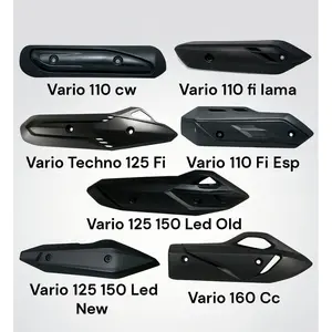 Promo COD Cover Tutup Knalpot Honda Cover Pelindung Knalpot Vario Techno Vario 110 125 150 Vario Fi Esp Led Vario 160 Vario Carbu Karbu Universal