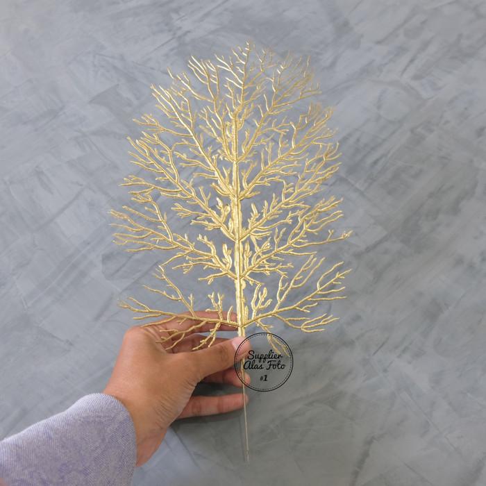 Jual artificial gold tree / daun ranting plastik / props foto SAF ...