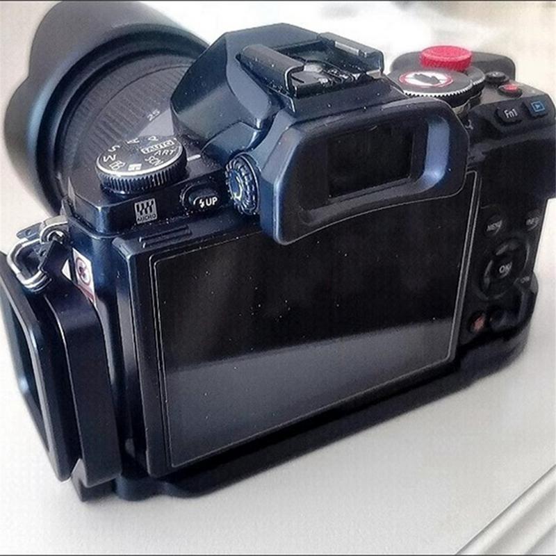 แผ่นปลดเร็ว L สำหรับกล้อง OMD EM10 EM10II ด้ามจับอลูมิเนียม CNC สีดำ ขาตั้ง 0
